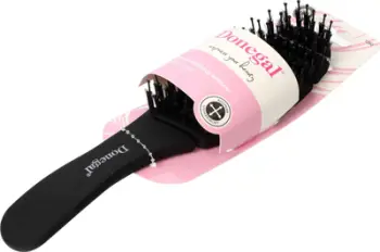 Furçë flokësh Janeke Carbon Fibre Pneumatic, 22 cm, antistatike, e zezë
