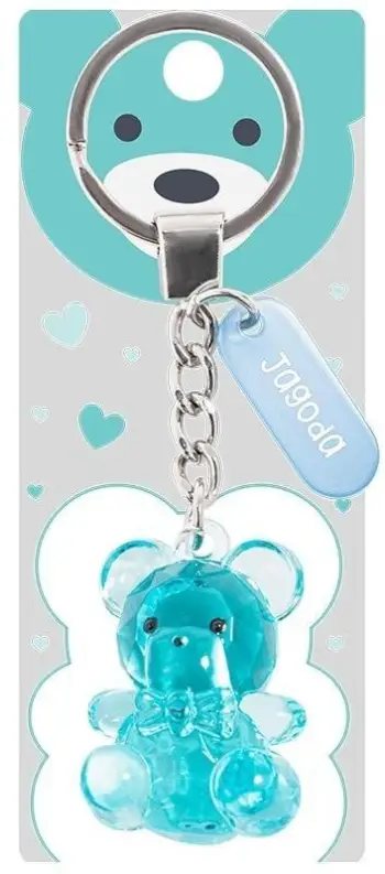 Varëse çelësash Adar Donne Blueberry Teddy Bear, shumëngjyrëshe