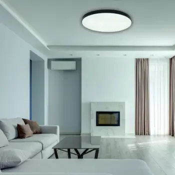 Llambë tavani LED Boston, 2x60W, rrethore, e zezë