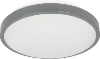 Plafonierë SELENE, 2xE27 15W, sensor lëvizjeje me mikrovalë, gri
