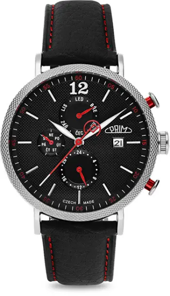 Orë për meshkuj Prim Elegance CZ 2023 Automatic W01P.13195.G, e zezë