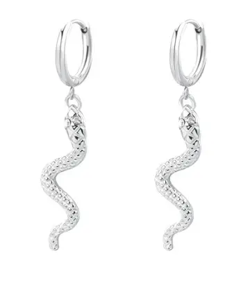 Vathë unikalë Snake Chakra Hoop Earrings BHKE192 Brosway