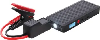Starter baterie për makinë Powerbank, 4000mAh, ekran LED, dritë LED, i zi
