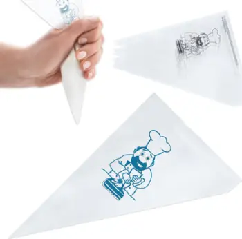 Set qese dekorimi për pastiçeri, 20 copë, transparente