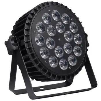 Reflektor skene Light4Me Alu Quad PAR, 18x6W RGBW, alumini, i zi