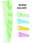 Krëhër flokësh Top Choice Hair Comb Color 60434, plastik, universal, shumëngjyrësh