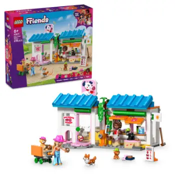 Lodër ndërtimi LEGO Dog Treat Bakery 42677, set kreativ, shumëngjyrësh