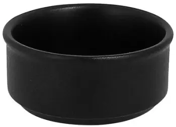 Ramekin porcelani RAK Neo Fusion NFBABR02BK, 3.4oz, i grumbullueshëm, volcano black