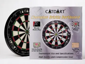 Tabelë shigjetash Catdart Champion Bristle, madhësi turneu, fibra sisal, shumëngjyrëshe