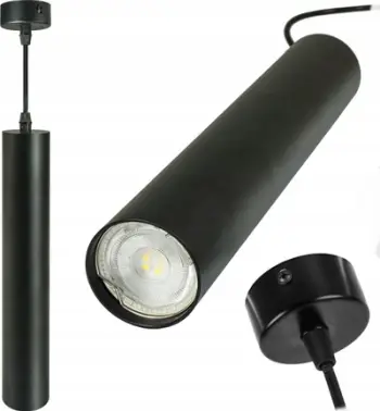 Lampë varëse SklepBerge Tube, GU10, metal, e zezë mat