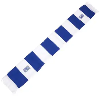 Shall tifozësh Lech Poznań Striped, me vija, blu e bardhë