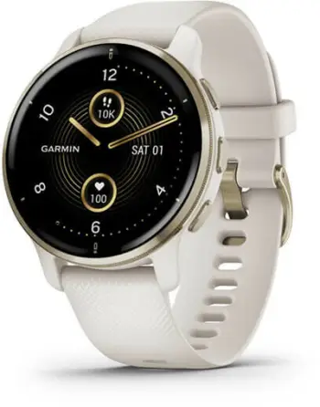 Orë e mençur GARMIN Venu 2 Plus 010-02496-12, e kremtë/artë/bardhë