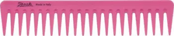 Krehër flokësh Janeke Color Comb, dhëmbë të gjerë, 21cm, rozë