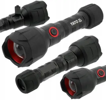 Dritë dore YATO YT-085614, LED 1000 lm, rikarikueshme, e zezë