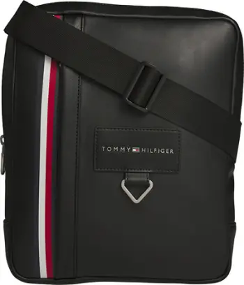 Çantë krahu Tommy Hilfiger Metropolitan Reporter AM0AM06266BDS, e zezë
