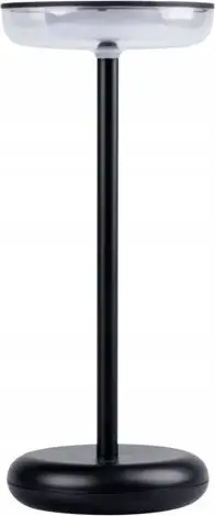 Llambë tavoline Kanlux Fluxy LED IP44, rimbushëse USB C, e zezë