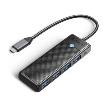 Hub USB-C Orico PAPW4A-C3, 4x USB-A 3.0, 5Gbps, i zi