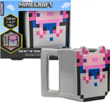 Filxhan qeramik Paladone Minecraft Bucket of Axolotl, 400ml, gri
