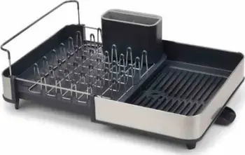 Pikatore enësh Joseph Joseph Expandable Steel Dish Rack, e zgjërueshme, gri