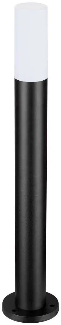 Lampë oborri Italux Muggia OFL-2764-L, shtyllë 80cm, IP54, e zezë