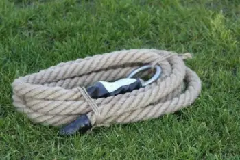 Litar ngjitjeje Netex Climbing Rope, 8 m, jute natyrale, bezhë