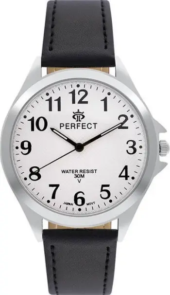 Orë dore Perfect Day PERFECT GXB412-03, meshkuj, 42mm, argjendi