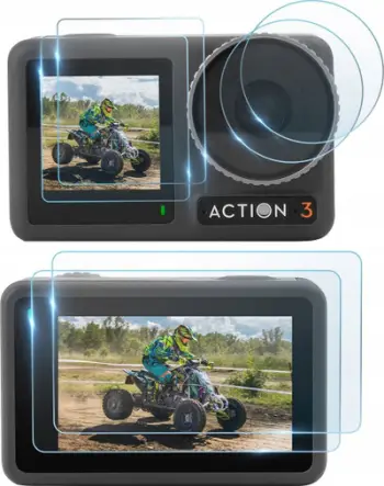 Xham mbrojtës Sunnylife DJI Osmo Action 3, për lentë dhe ekrane, tempered glass, transparent