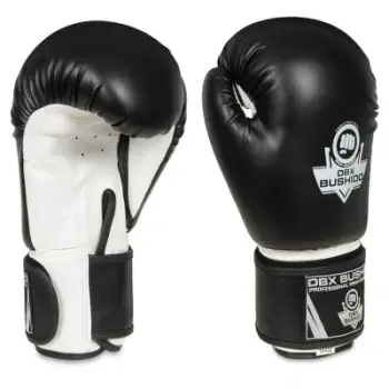 Doreza boksi DBX Bushido ARB-407a, 14 oz, lëkurë sintetike, të zeza