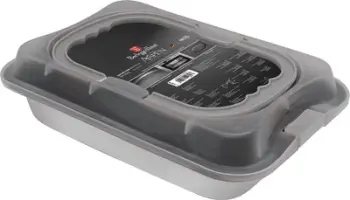 Tepsi pjekjeje Berlinger Haus Aspen BH-7652, 36.5 x 24.5 cm, me kapak, gri