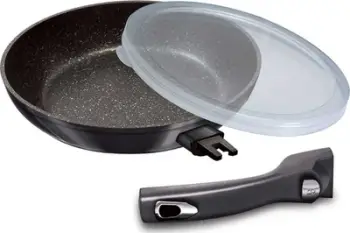 Set tiganësh Berlinger Haus Carbon Pro, 24cm, 3 copë, gri