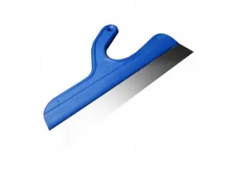 Spatulë çeliku inox me dorezë plastike, 350 x 40 mm