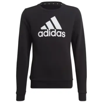 Bluzë sportive Adidas Essentials Big Logo Cotton, fëmijë, 11-12 vjeç, e zezë e bardhë