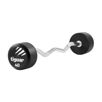 Shtangë fikse Tiguar Broken PU TI-WLBPU040, 40 kg, bar i drejtë