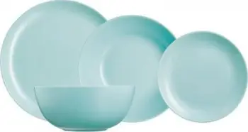 Set enësh Luminarc Diwali Turquoise Glass, 19 pjesë, qelq, ngjyrë turkeze