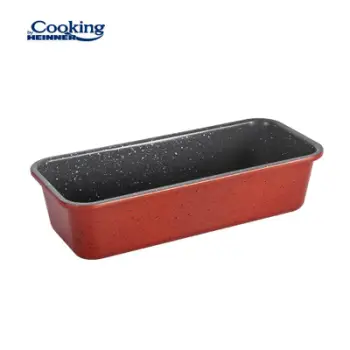 Tepsi për cozonac Heinner Cooking by Heinner Anca, 31x13x8 cm, çelik karboni, e kuqe