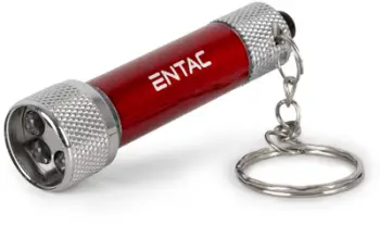 Elektrik xhepi Entac Keychain, 5 LED, 30 lumen, i kuq