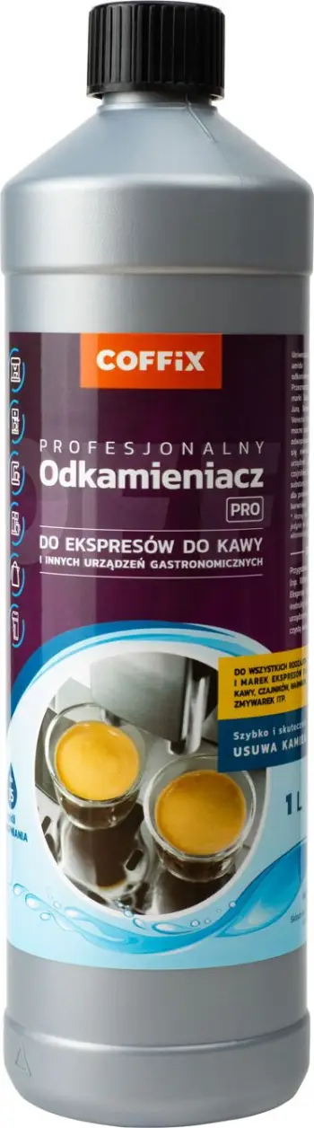 Solucion universal për heqjen e gëlqeres Coffix Pro, për aparate kafeje, 1L