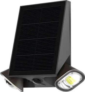Dritë murale solare Viking SR39, LED 800 lm, sensor lëvizjeje, e zezë