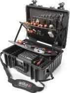Set veglash Wiha XL SHK 45237, 113 copë, kuti 51 x 22 x 42 cm, i zi