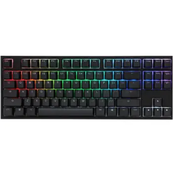 Tastierë Ducky One 2 RGB TKL, mekanike Cherry MX, USB, gjermane, e zezë