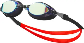 Syze noti Nike Chrome Mirrored NESSD125-710, lente pasqyrë, filtër UV, e zezë e kuqe