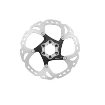 Disk frenash biçiklete Shimano SM-RT86, 6 vrima, çelik alumin, argjendtë e zezë