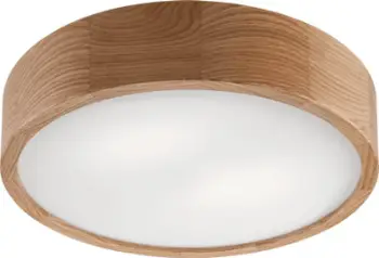 Plafonierë tavani Netlighting Round Cylindrical, 3xE27, pamje druri lisi
