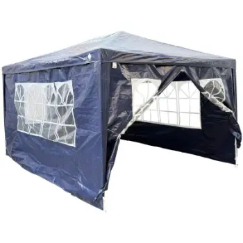 Çadër kopshti Saska Garden Pavilion, 3x4x2.5 m, me mure anësore, blu e errët