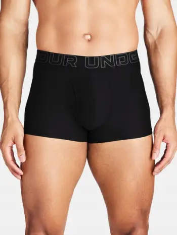 Bokserë meshkuj Under Armour Perf Tech 3in, përditshmëri dhe sport, të zinj, madhësia L