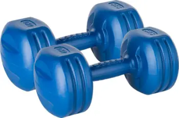 Hantela bituminoze Rebel Active, set 2x4kg, PVC, blu