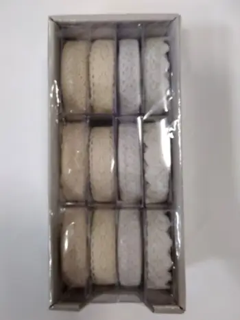 Shirita dekorativë vetëngjitës, set 12 copë, 15mm x 1m, shumëngjyrësh
