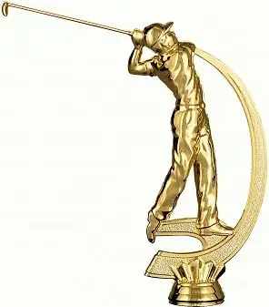 Figurine plastike golf Victoria Sport F222/G, për trofe, ngjyrë ari
