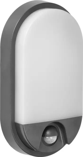 Llambë fasade LED Adviti Nefryt, 10W, sensor lëvizjeje IP54, gri
