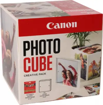 Letër fotografike Canon 2311B075 PP 201, 5x5, me shkëlqim, rozë